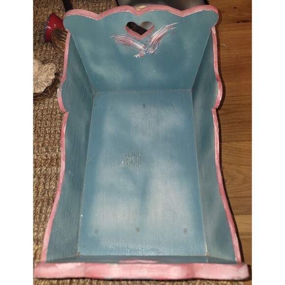 VTG Wooden Rocking Doll Cradle Crib Handmade 20" Primitive Doll Furniture 50s - Picture 5 of 16